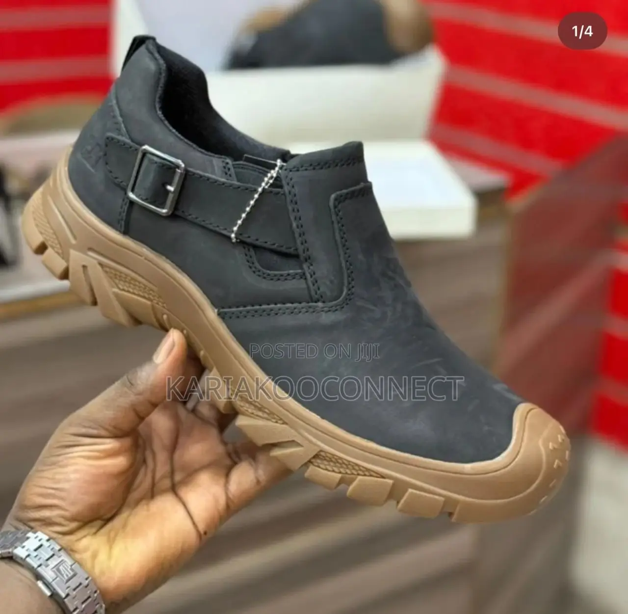 Caterpillar (CAT) Buckle Slip-on Boots
