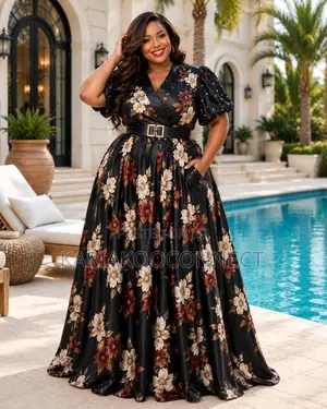 Elegant Floral Maxi Dress