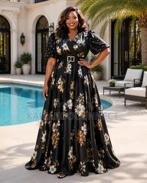 Elegant Floral Maxi Dress