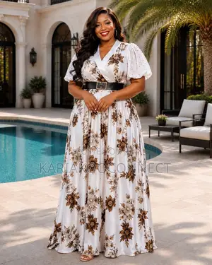 Elegant Floral Maxi Dress