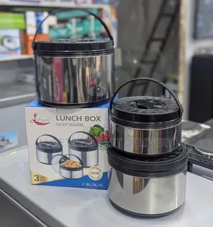 3-Piece Insulated Stainless Steel Hotpot Lunch Box