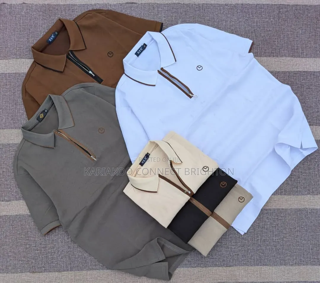 Multi-Color Striped Polo Shirts Collection