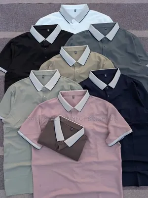 Multi-Color Striped Polo Shirts Collection