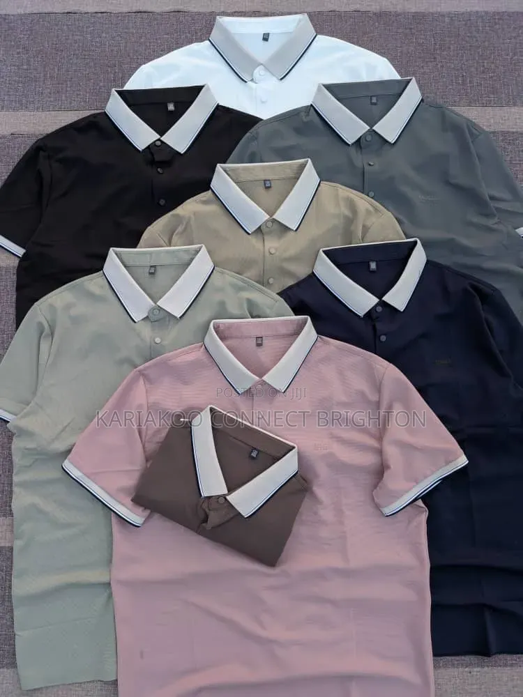 Multi-Color Striped Polo Shirts Collection