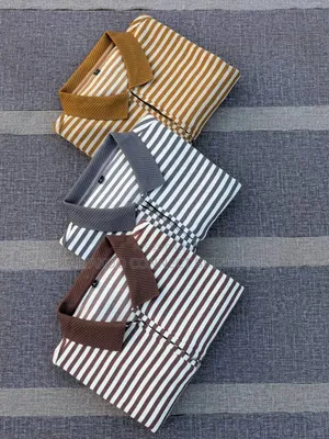 Multi-Color Striped Polo Shirts Collection