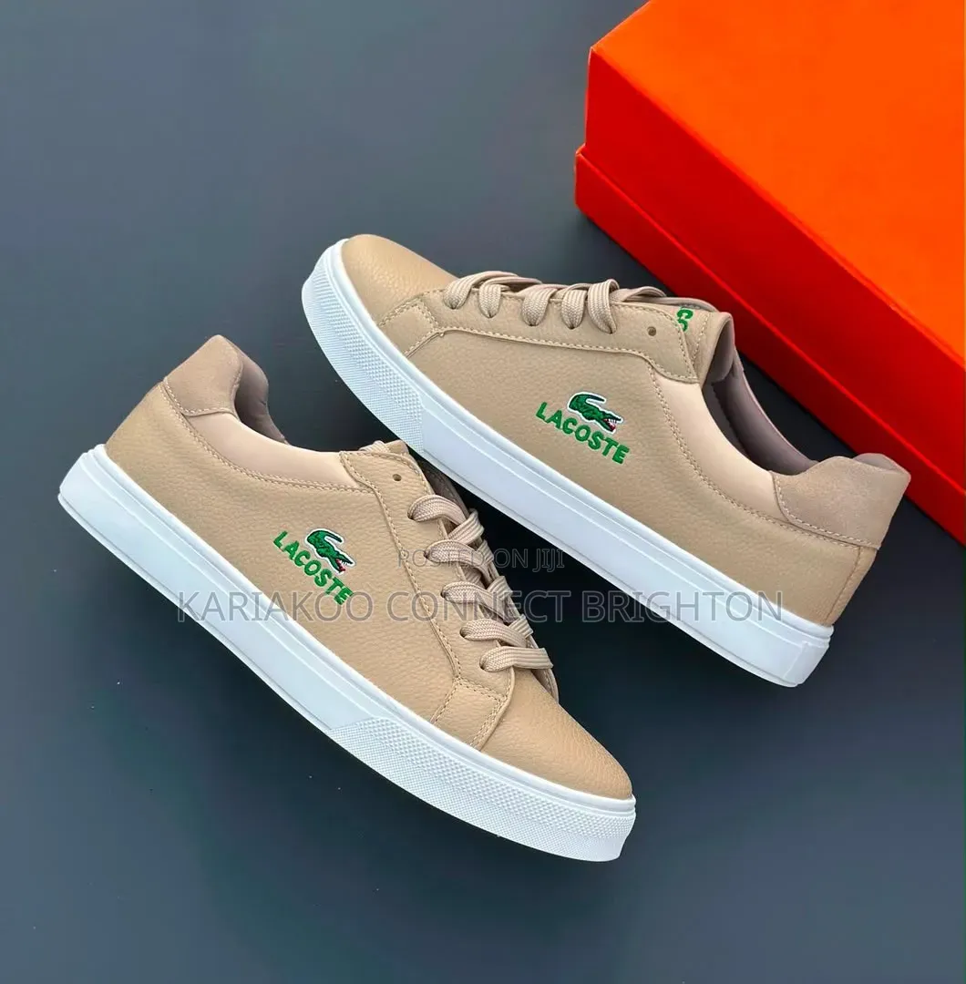 White Grey Lacoste Sneakers