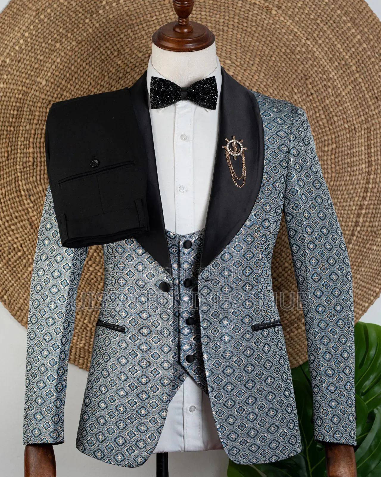Black Gray Modern Suit