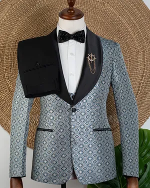 Black Gray Modern Suit