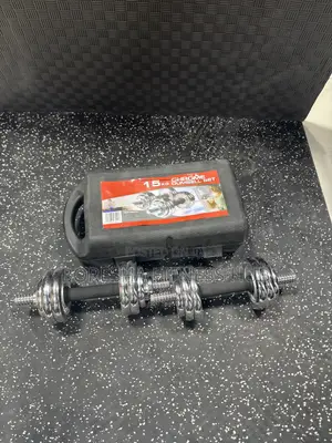 15kg Cast Iron Dumbbell Set – Seti Ya Dumbbell Za Chuma