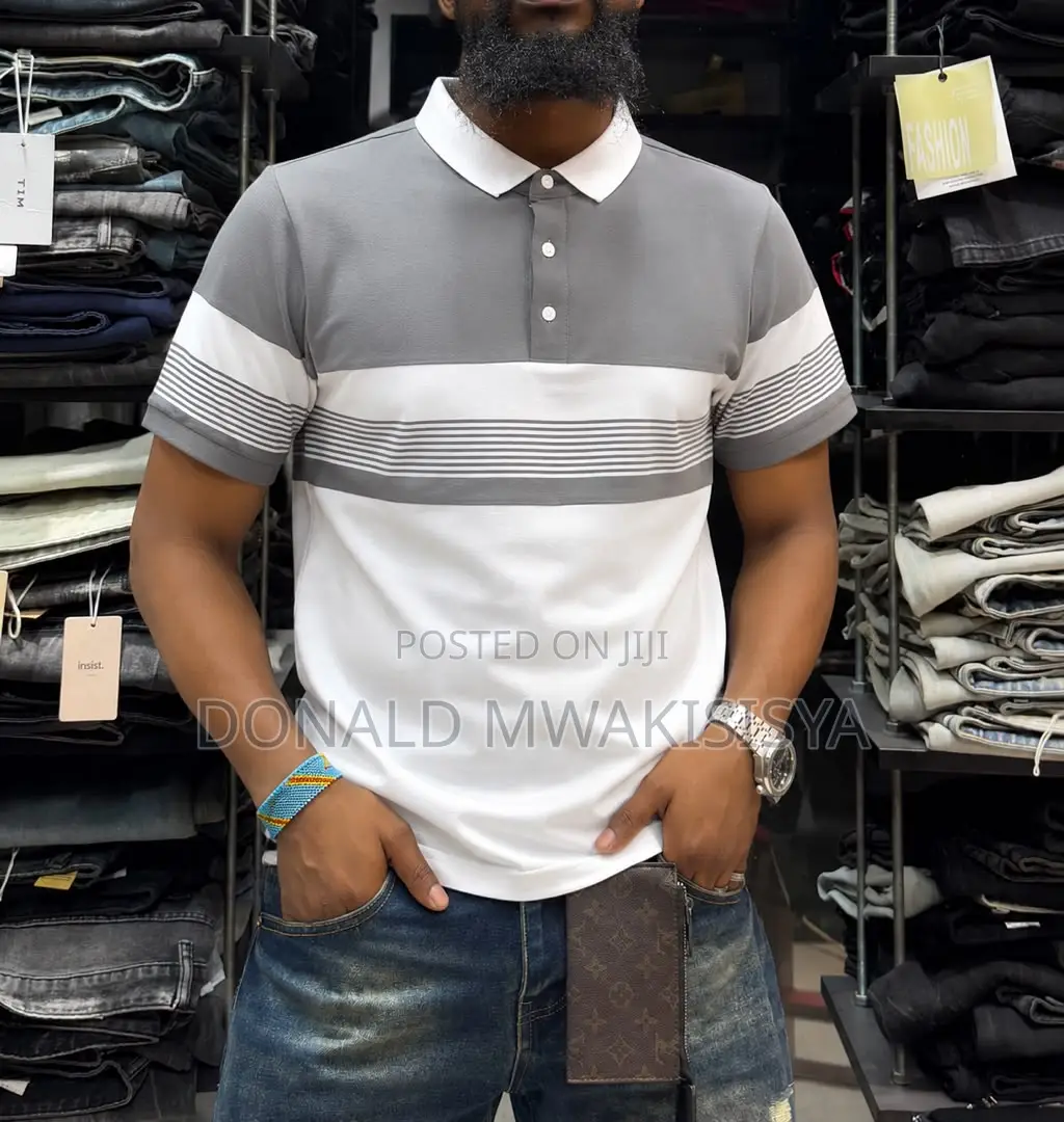 Men's Premium Striped Polo T-Shirts*