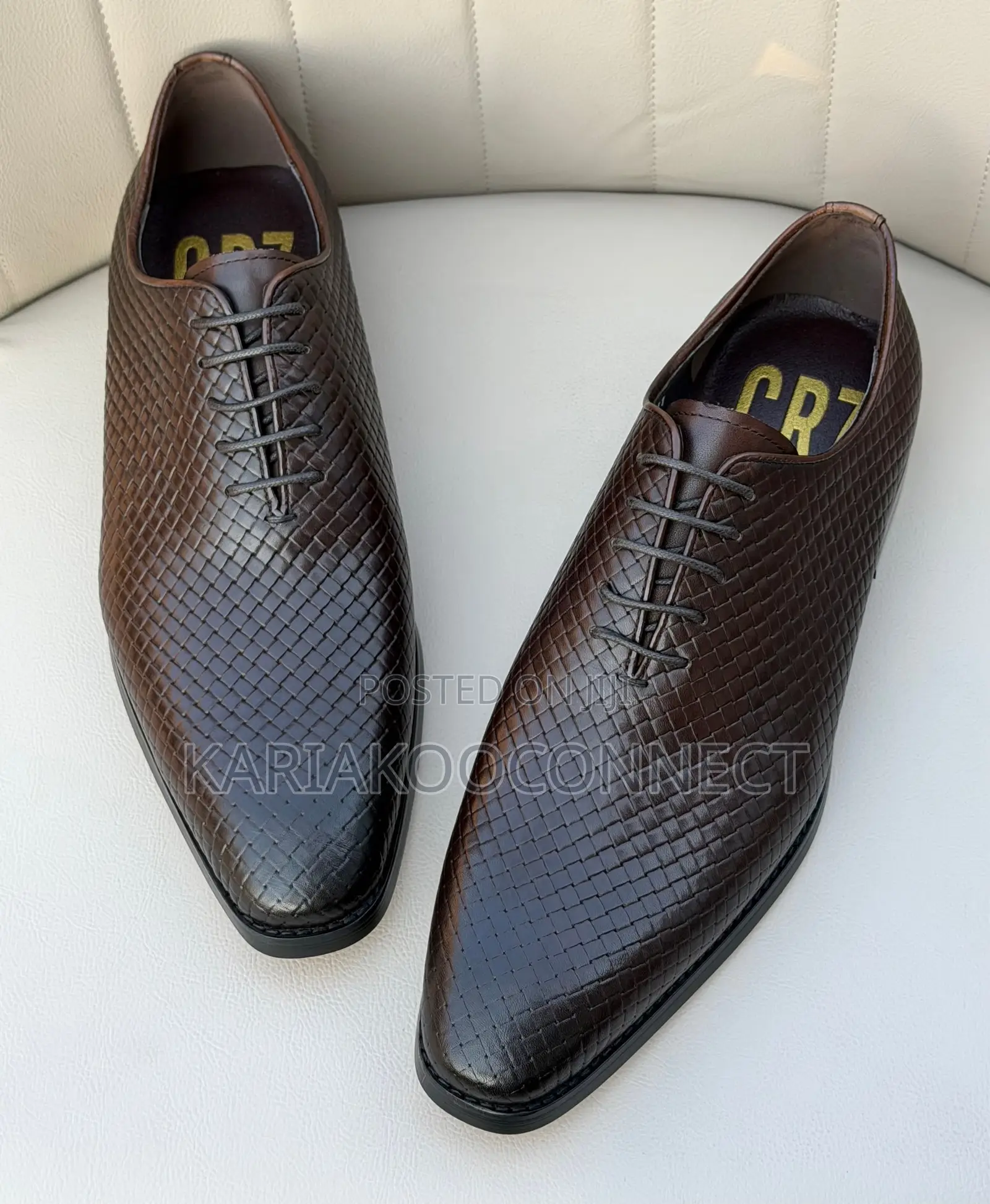 Cr7 Woven Texture Oxfords