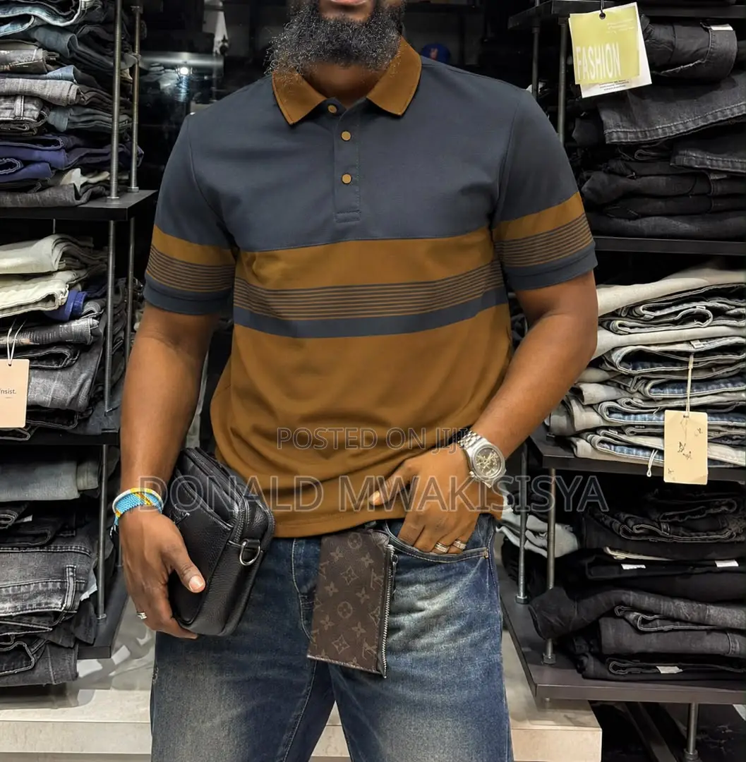 Men's Premium Striped Polo T-Shirts*