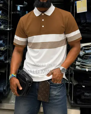 Men's Premium Striped Polo T-Shirts*