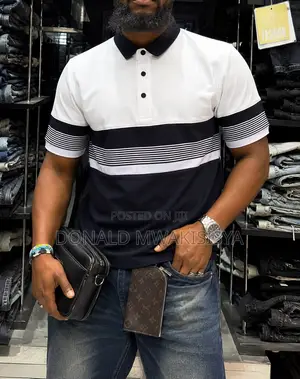 Men's Premium Striped Polo T-Shirts*