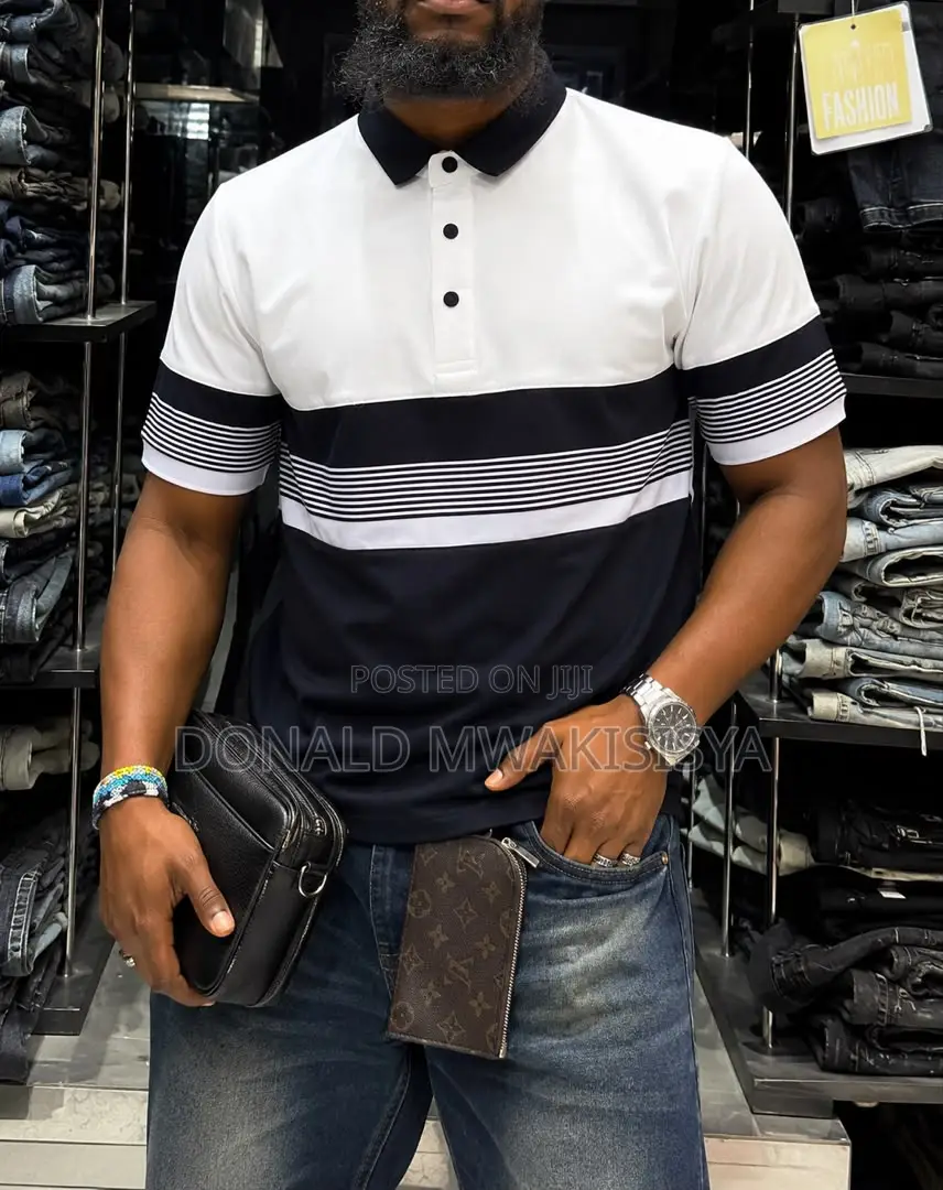 Men's Premium Striped Polo T-Shirts*