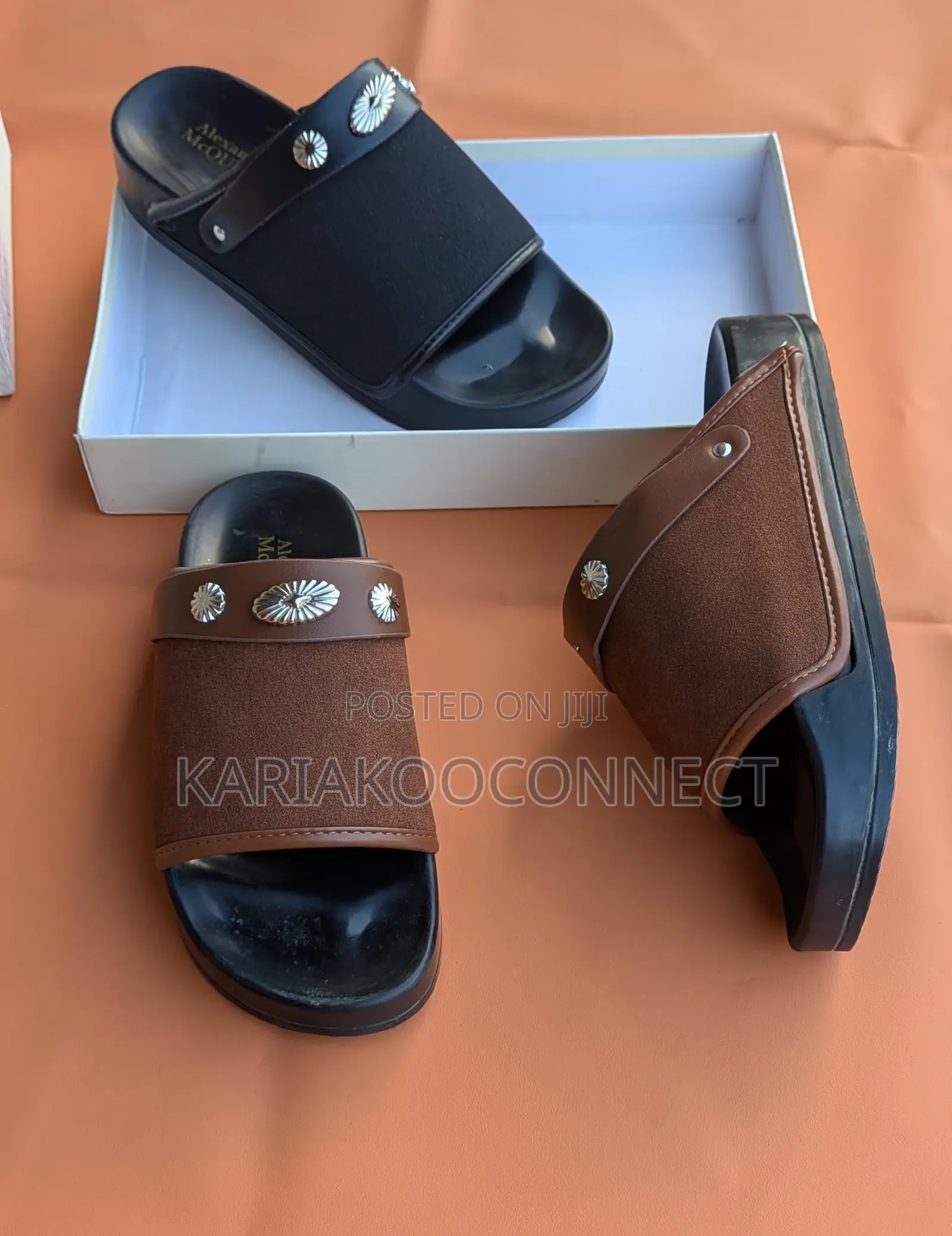 McQueen Studded Slides