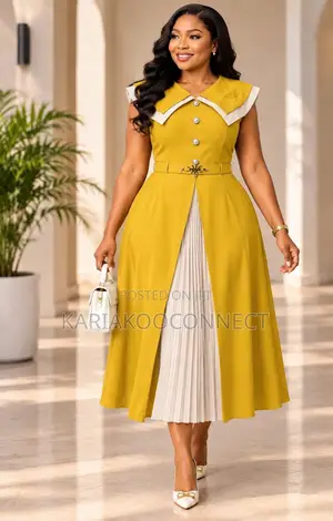Sailor Collar Pleated Dress
