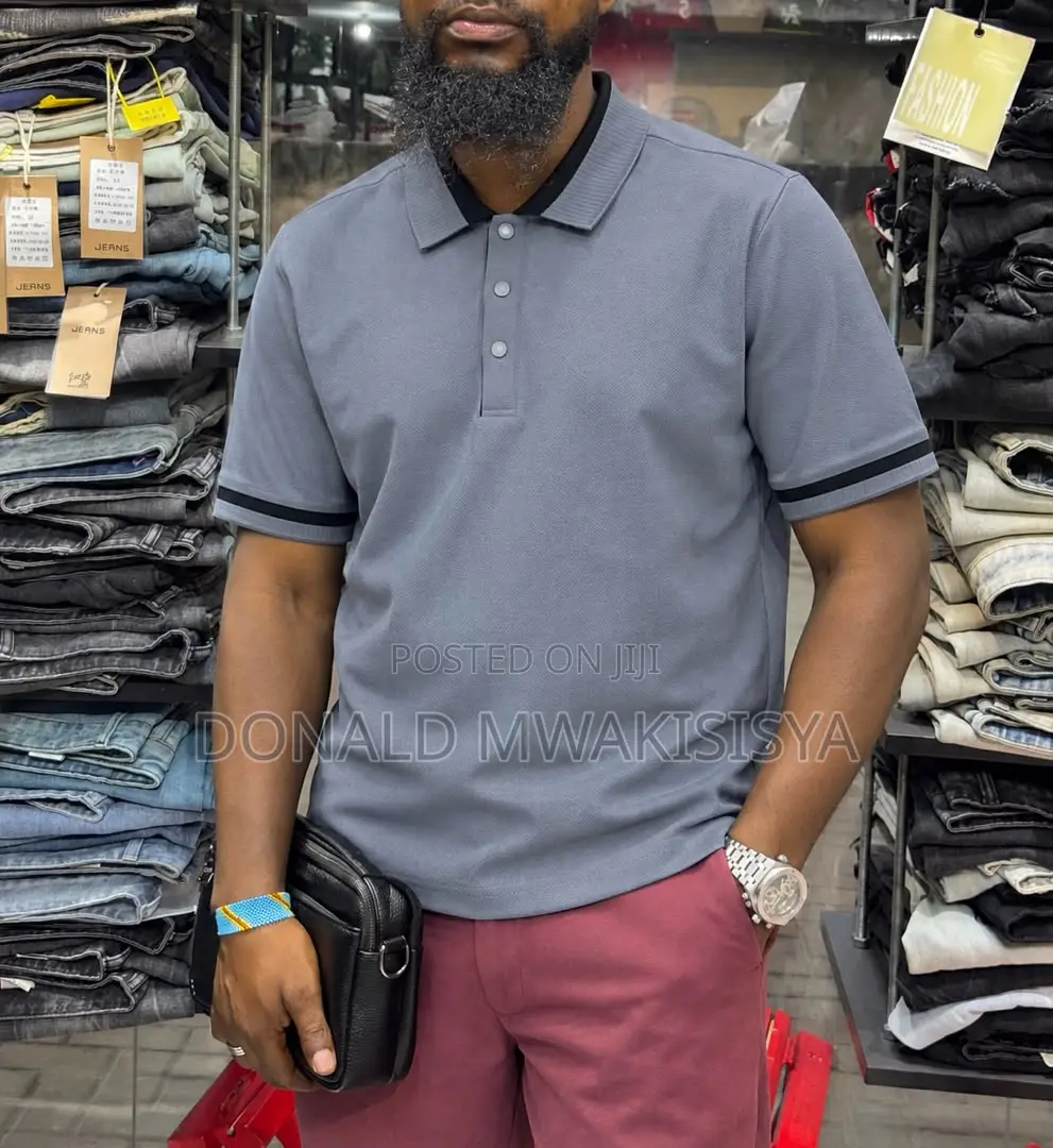 Men's Classic Plain Polo T-Shirts