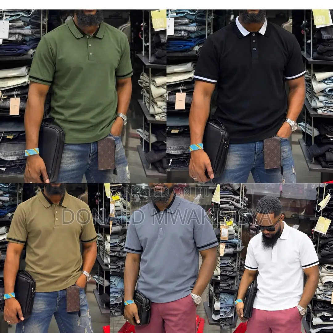 Men's Classic Plain Polo T-Shirts