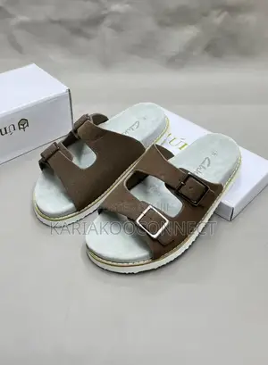 Double Buckle Suede Sandals