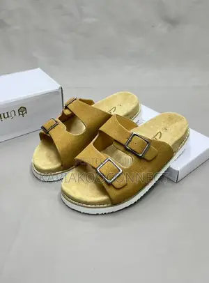 Double Buckle Suede Sandals