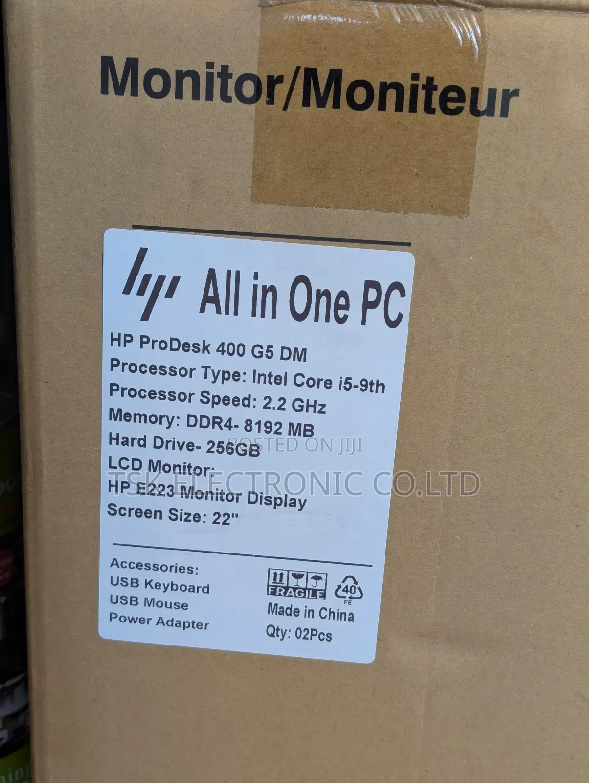 Desktop Computer HP ProDesk 400 8GB Intel Core i5 SSD 256GB