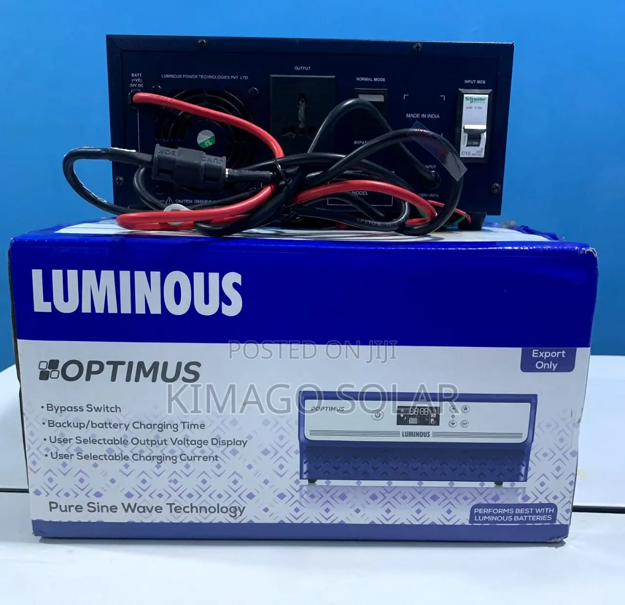 Inverter 1600VA 24V Adjustable Charge Current 8a-12a