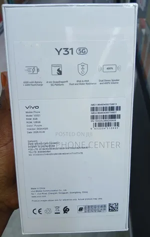 New Vivo Y31 5G 128 GB Purple