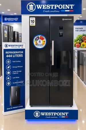 West Point 2 Door Side by Sides Refrigerator 444L