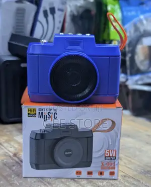 Blue X-603 Elite Sound Camera-Shaped Portable Wireless Bluetooth