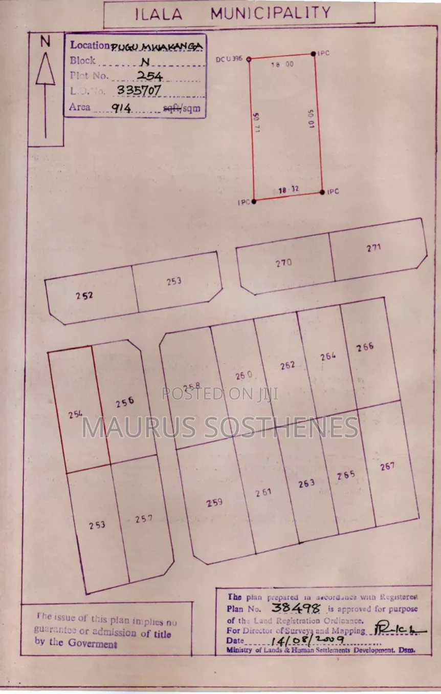 Plot for Sale TSH 18,000,000 at Pugu Mwakanga, Ukonga Dar Es Salaam