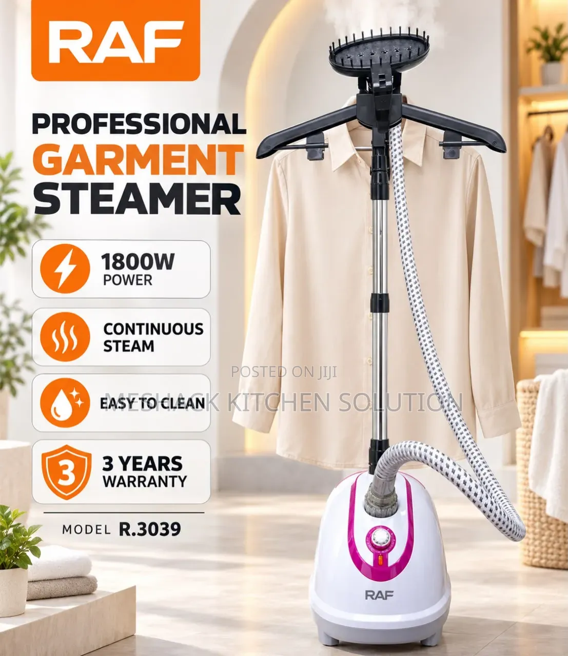 Raf Proffesional Garment Steamer