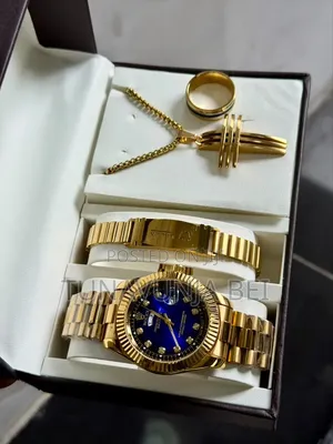 Full Set Watch +Bracelet + Ring + Necklace