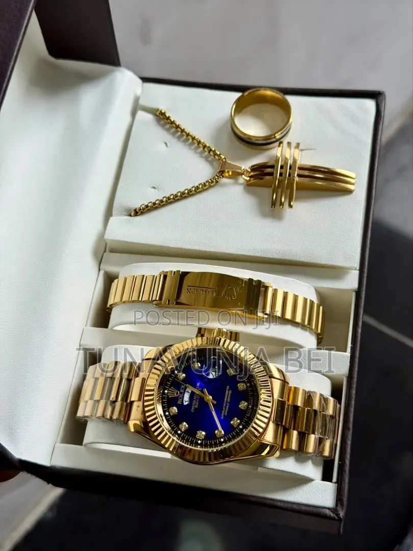 Full Set Watch +Bracelet + Ring + Necklace