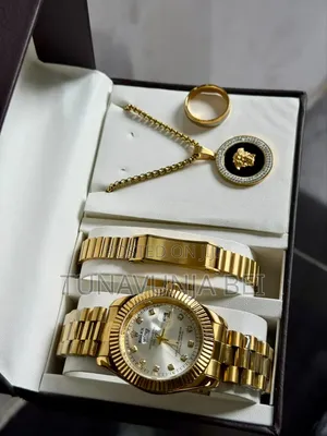 Full Set Watch +Bracelet + Ring + Necklace