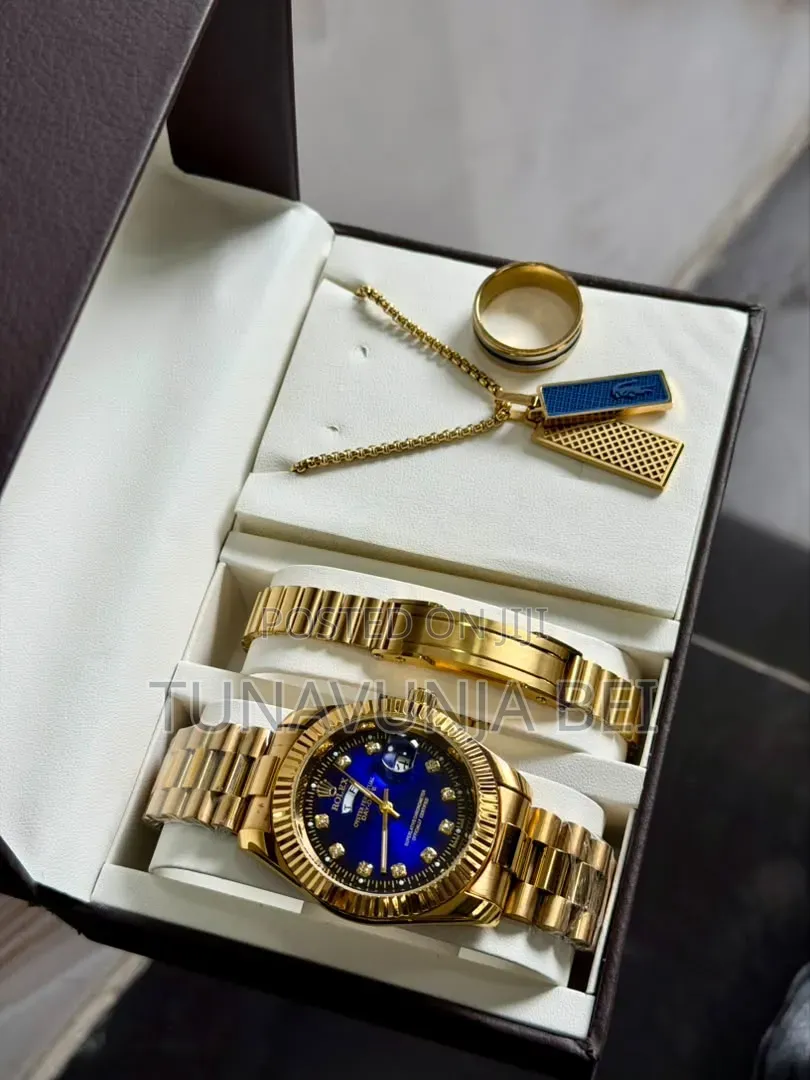 Full Set Watch +Bracelet + Ring + Necklace
