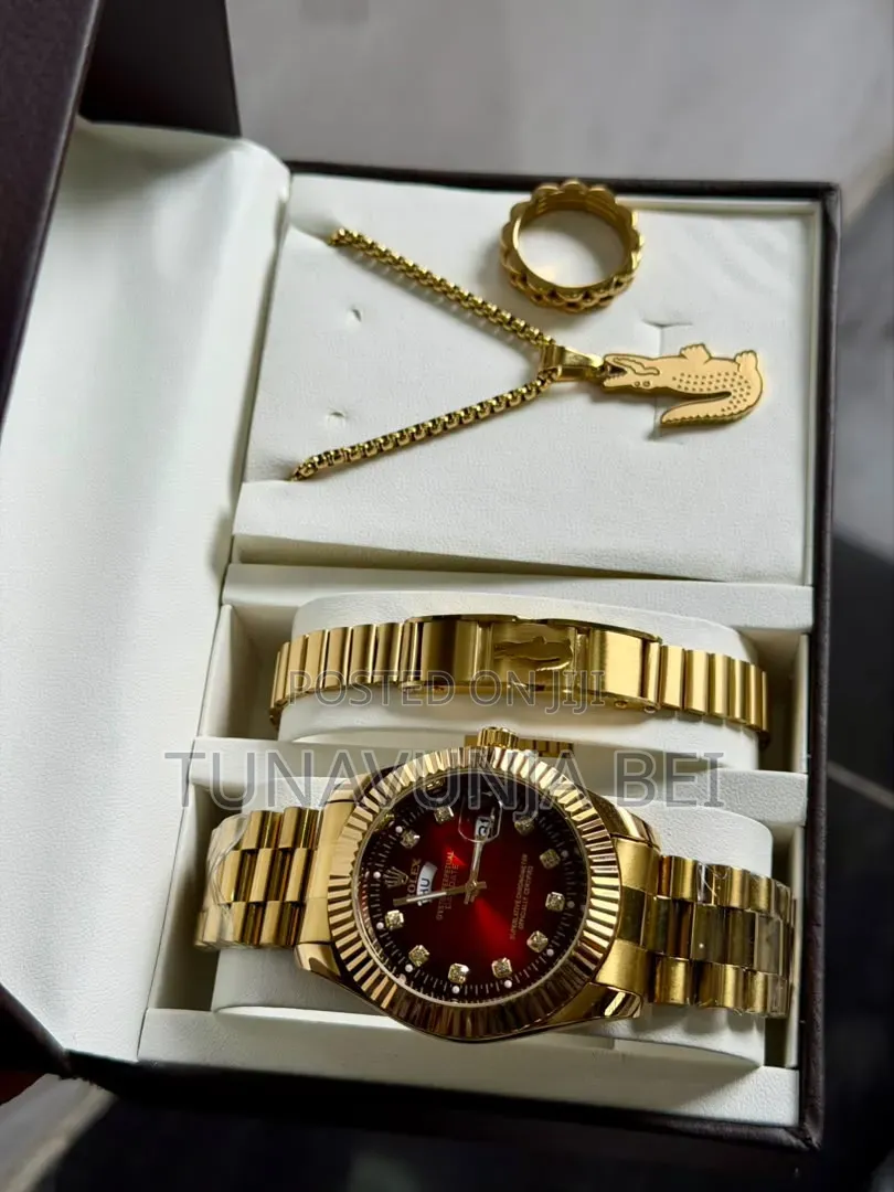 Full Set Watch +Bracelet + Ring + Necklace
