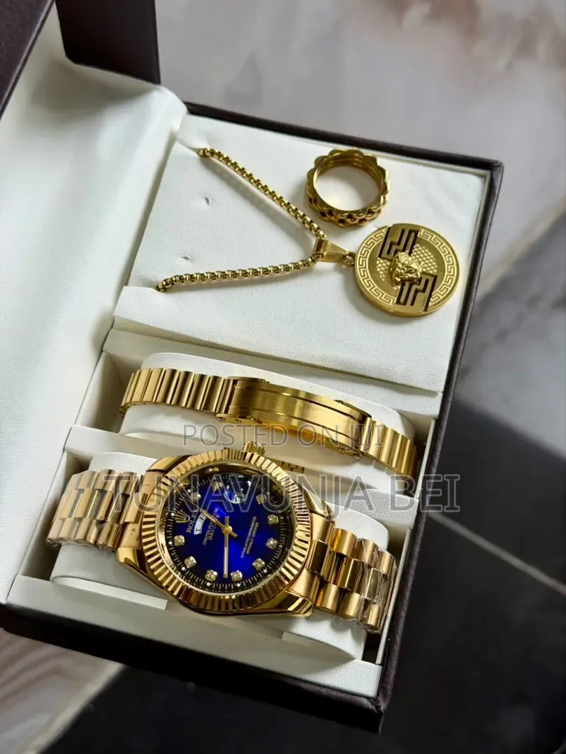 Full Set Watch +Bracelet + Ring + Necklace
