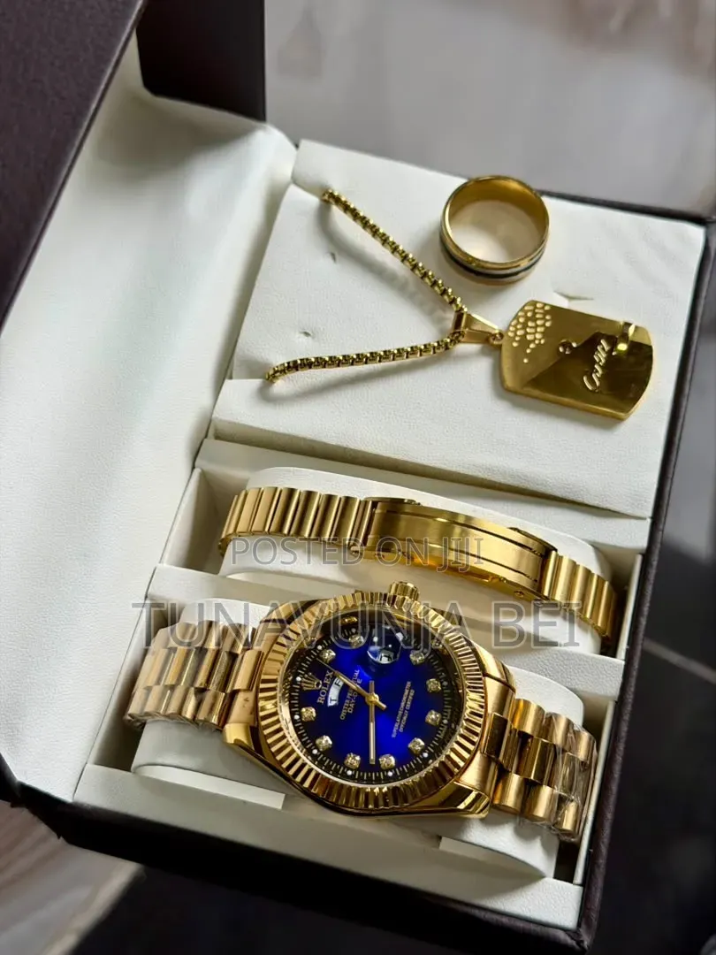 Full Set Watch +Bracelet + Ring + Necklace