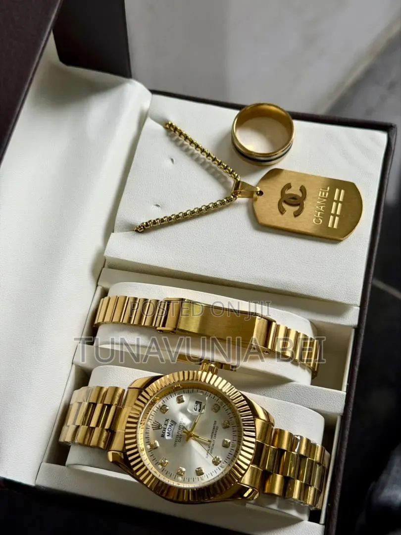 Full Set Watch +Bracelet + Ring + Necklace