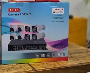 8-Channel Weatherproof Smart HD Camera Poe Kit (AI, CCTV CAMERA,8)