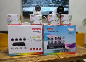 4-Channel Weatherproof Smart HD Camera Poe Kit (AI, CCTV CAMERA)