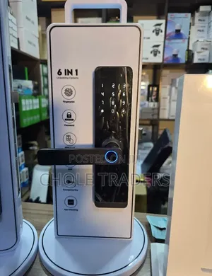 Smart Biometric Door Lock Display With Handle