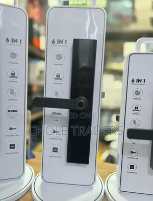 Smart Biometric Door Lock Display With Handle