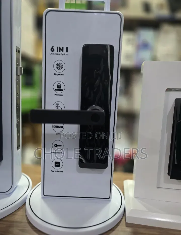 Smart Biometric Door Lock Display With Handle