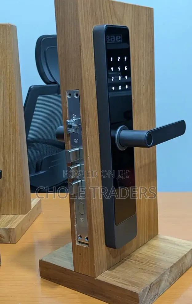 Smart Biometric Door Lock Display With Handle
