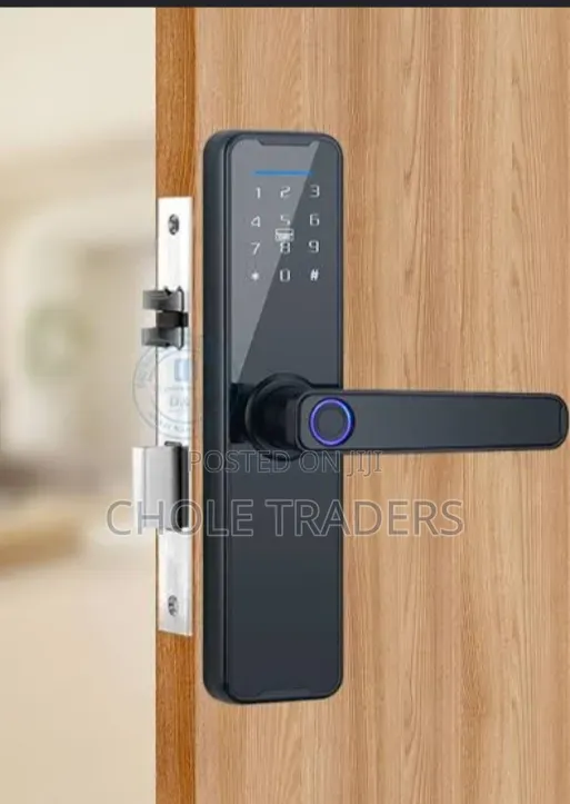 Smart Biometric Door Lock Display With Handle