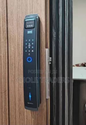 6-in-1 Intelligent Smart Biometric Door Lock Display Without Handle