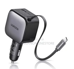 UGREEN Nexode Car Charger 60W With Retractable USB-C Cable