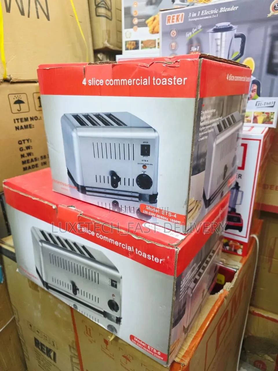 Commercial 4-Slice Pop-Up Toaster 1800W – Heavy Duty Stainless Steel